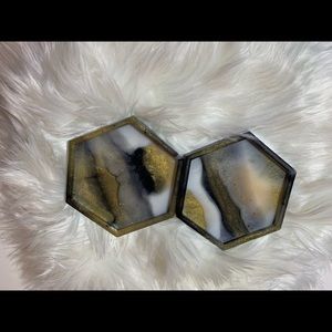 Resin coasters